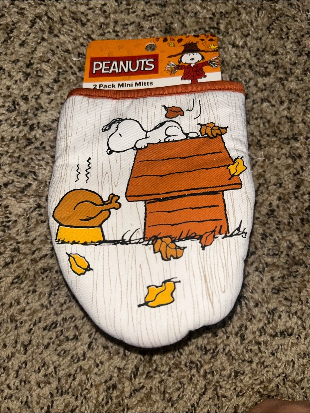 Peanuts Snoopy Thanksgiving Oven Mitts